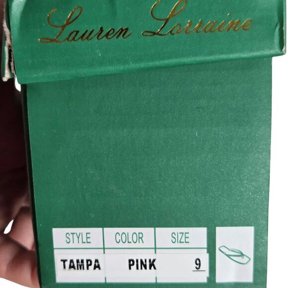 Lauren Lorraine Tampa Jelly Flip Flop in Pink Size 9 Rhinestone Glitter - Picture 4 of 4